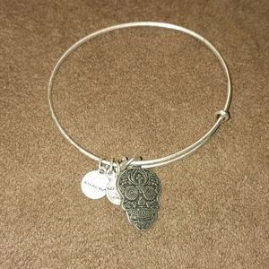 Skull charm Alex and Ani bracelet
